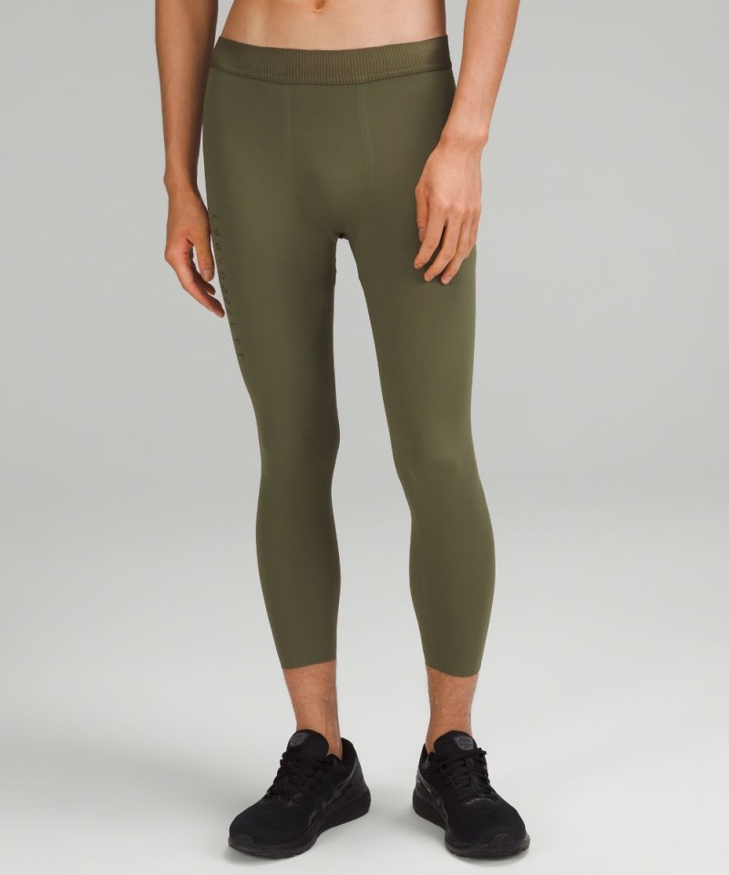 Lululemon License to Train Tight 21" Medium Olive Online Outlet Sale