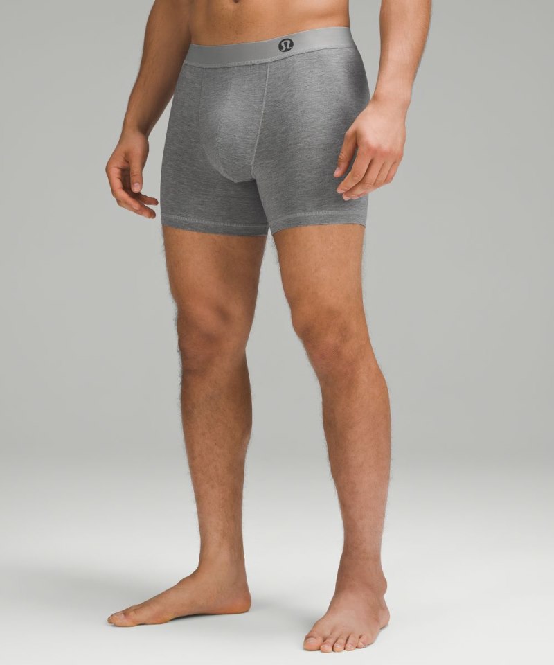 Lululemon Always In Motion Boxer 5" Heathered Core Medium Grey Online Outlet Sale