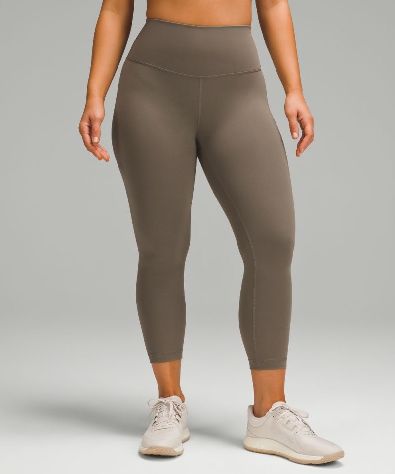 Lululemon Wunder Train Contour Fit High-Rise Crop 23" Nomad Online Outlet Sale