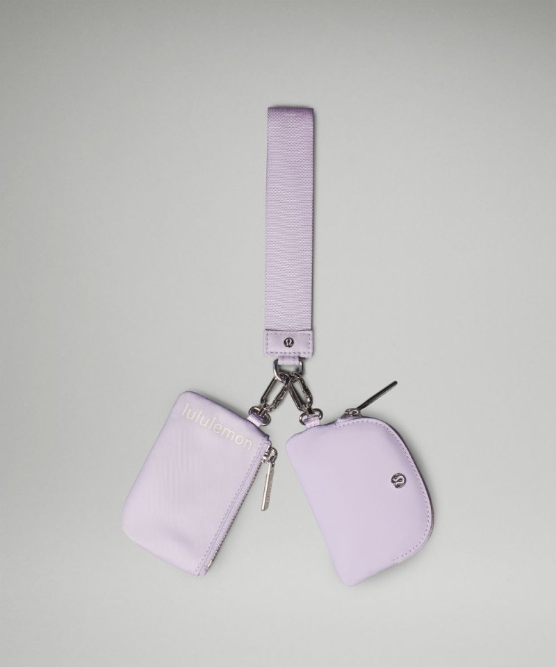 Lululemon Dual Pouch Wristlet Lilac Ether / White Opal Online Outlet Sale