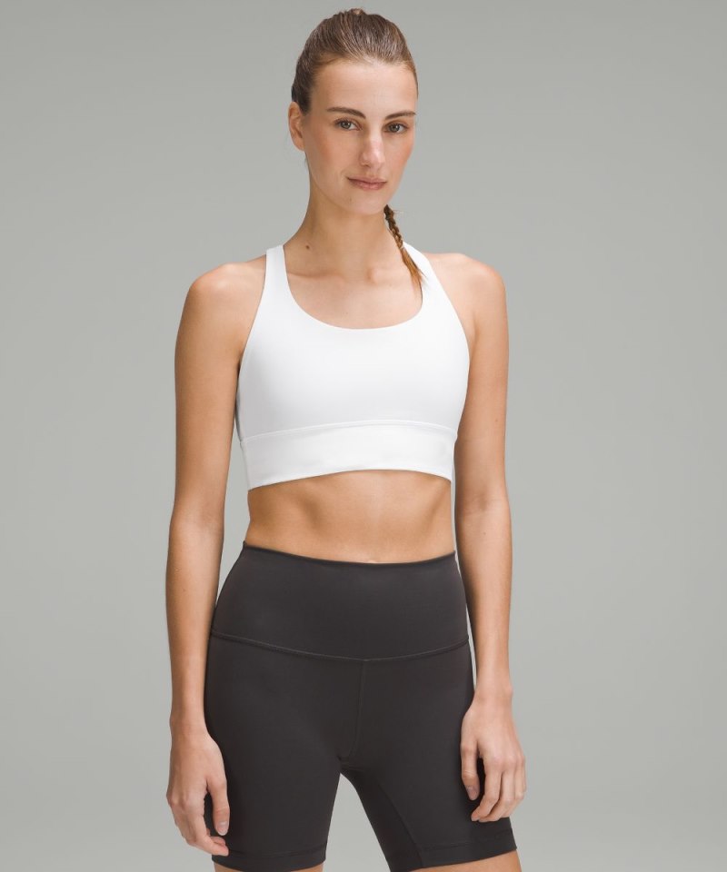 Lululemon lululemon Energy Longline Bra *Medium Support, B–D Cups White Online Outlet Sale